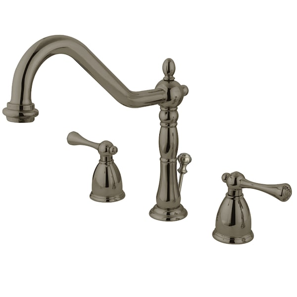 8" Widespread Bathroom Faucet, Brushed Nickel
